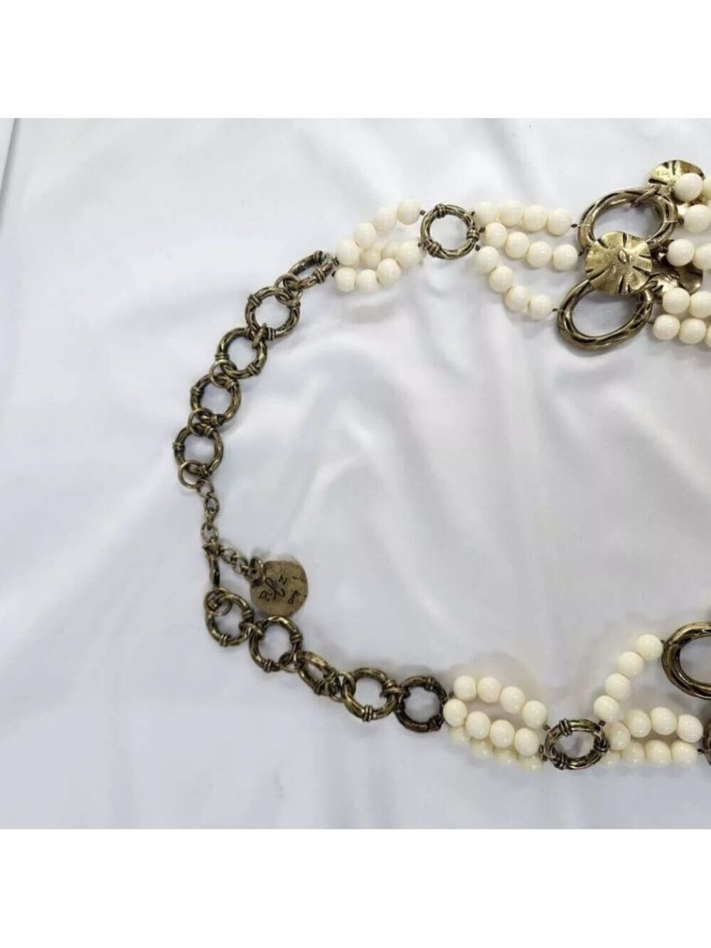 Luxe Rachel Zoe Multi Strand Bead and Charm Necklace NWOT - Picture 2 of 7